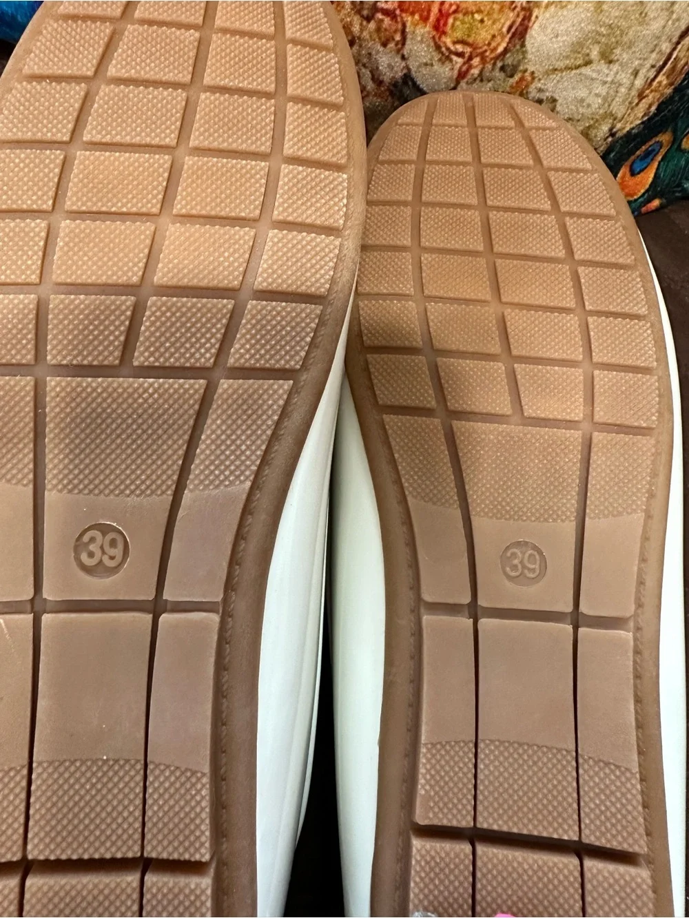 Patent White Women's Penny Loafers - Brand Not Visible